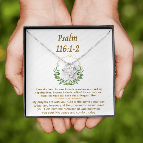 Psalm 116_1 2 To My Beautiful Mom (Knot Beauty) Necklace Template