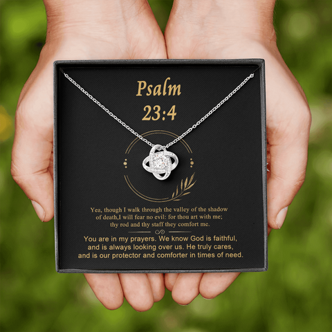 Psalm 23_4 To My Beautiful Mom (Knot Beauty) Necklace Template