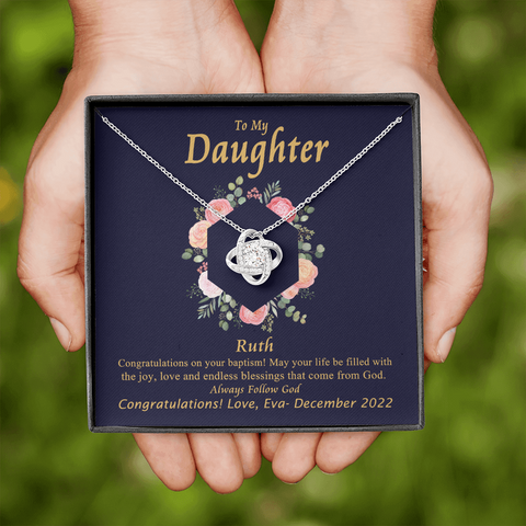 2022-05-21 Always Follow God To My Beautiful Mom (Knot Beauty) Necklace Template