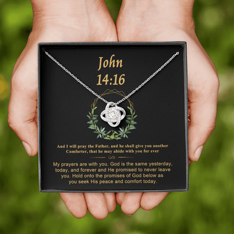 John 14_16 To My Beautiful Mom (Knot Beauty) Necklace Template