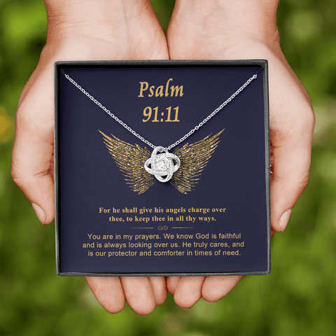 Psalm 91_11 To My Beautiful Mom (Knot Beauty) Necklace Template