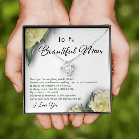2022-03-25 (Mom) (a) To My Beautiful Mom (Knot Beauty) Necklace Template