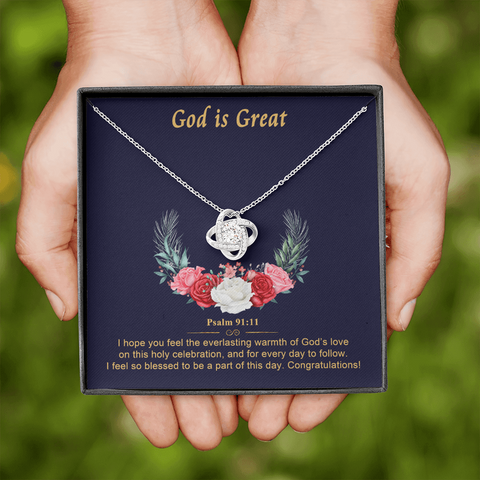 God is Great To My Beautiful Mom (Knot Beauty) Necklace Template