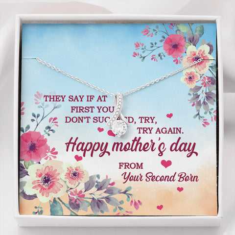 To Mom Necklace (Mother Day Second Born)