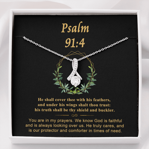 Psalm 91_4 To My Beautiful Mom (Alluring Beauty) Necklace Template