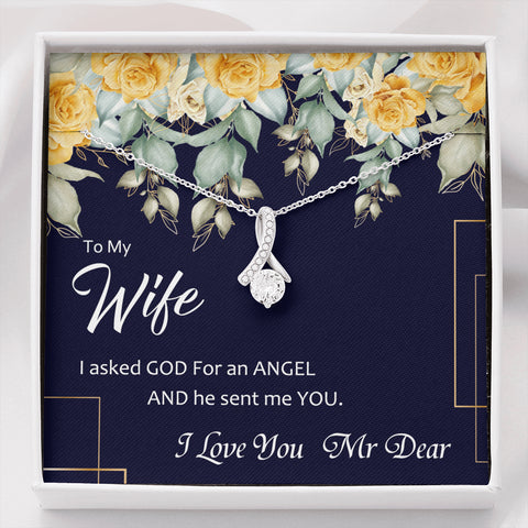 Still Love (Wife) (Navy) 210930c To My Wife (Alluring Beauty) Necklace
