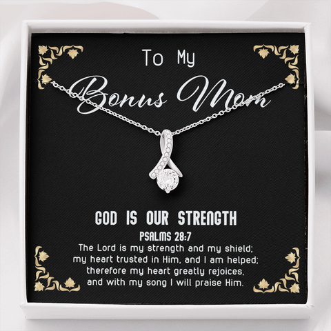 God Is My Strength - Bonus Mom To My Wife (Alluring Beauty) Necklace