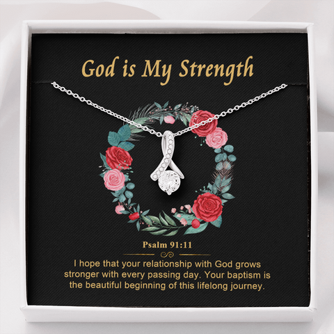 2022-05-19 God is My Strength (Baptism B) To My Beautiful Mom (Alluring Beauty) Necklace Template