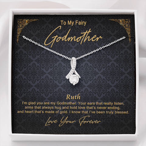 5-30 GodMother (Black) To My Beautiful Mom (Alluring Beauty) Necklace Template
