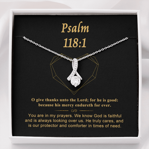 Psalm 118_1 To My Beautiful Mom (Alluring Beauty) Necklace Template