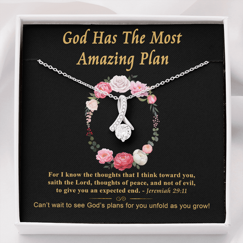 God Has The Most Almost Amazing Plan To My Beautiful Mom (Alluring Beauty) Necklace Template