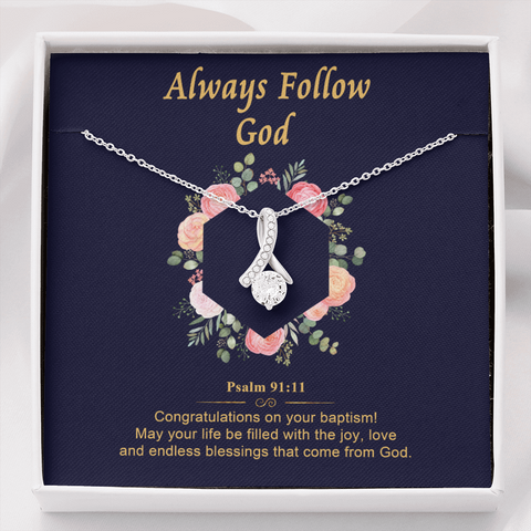 2022-0519 Always Follow God (Blue) To My Beautiful Mom (Alluring Beauty) Necklace Template
