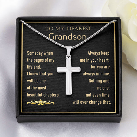 To My Dearest Grandson (Cross)