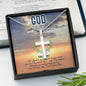 [GOD IS MY STRENGTH] Cross Necklace