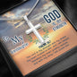 [GOD IS MY STRENGTH] To My Granddaughter Cross Necklace