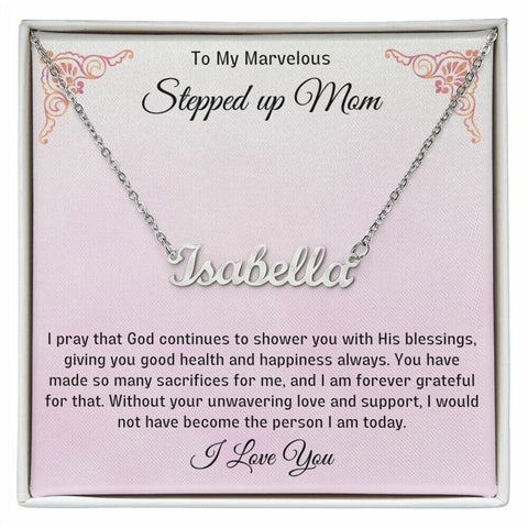 Stepped Up Mom Personalized Necklace 5